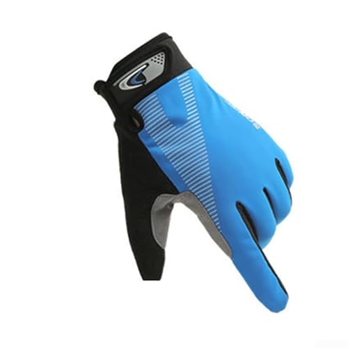 EXTRWORY Vollfinger-Touchscreen-Handschuhe, Outdoor-Sport, Klettern, rutschfest, für Damen und Herren, Größe M, Blau von EXTRWORY