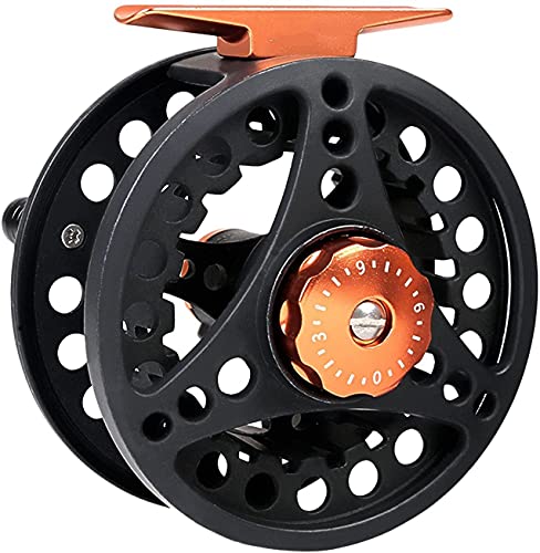 Fliegenfischerrolle Eco Fly Fishing Reel Aluminiumdruckguss Körper Arbor Disc Drag Multicolor Mehrere Gewichte(ECO Reel (Black),3/4 Weight) von EYRMQWJPC