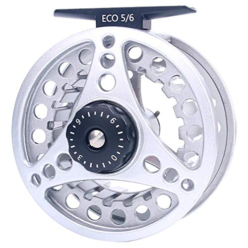 Fliegenfischerrolle Eco Fly Fishing Reel Aluminiumdruckguss Körper Arbor Disc Drag Multicolor Mehrere Gewichte(ECO Reel (Silver),3/4 Weight) von EYRMQWJPC
