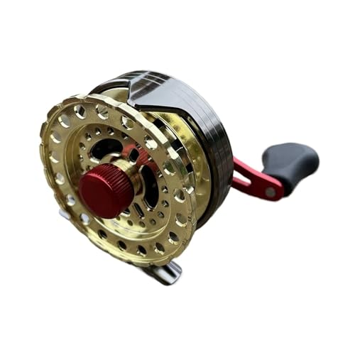 Fliegenfischerrolle Fliegenfischrolle Max Drag 10 KG Rechts- oder Linkshänder 6 Plus 1 BB Gold(Right-Hand) von EYRMQWJPC