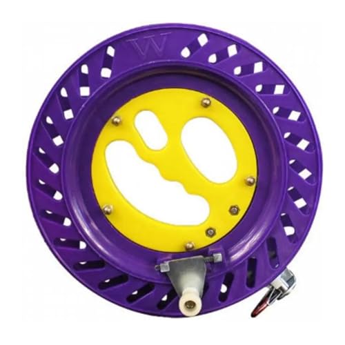 Fliegenfischerrolle Fly Fishing Reel ABS Rechts Hand Linie Wickler Angeln String Spule Multicolor(Purple) von EYRMQWJPC