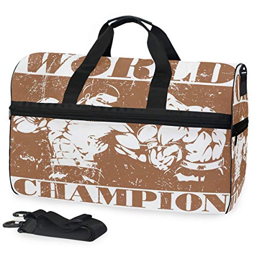 EZIOLY Boxing World Champion Reisetasche für Damen und Herren von EZIOLY