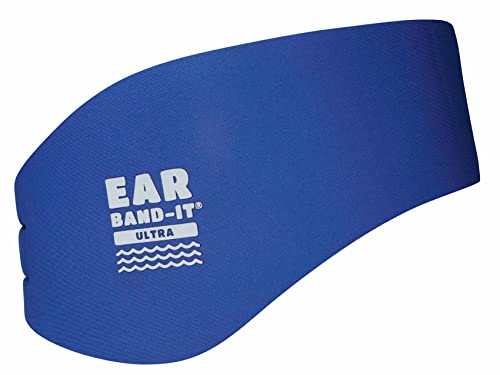 EarBandIt Ultra Stirnband für Schwimmer Mittel Blau von Ear Band-It
