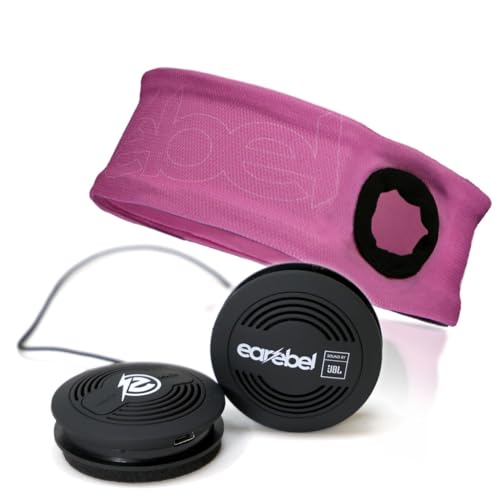Sport Elite Stirnband mit JBL Bluetooth 5.0 On-Ear Kopfhörer und Mikrofon - Soft Pink L/XL von Earebel