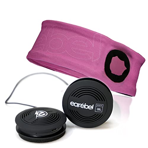 Sport Elite Stirnband mit JBL Bluetooth 5.0 On-Ear Kopfhörer und Mikrofon - Soft Pink S/M von Earebel