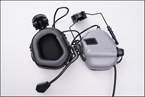 M32H MOD3 Tactical Communication Hearing Protector for FAST MT Helmets (Cadet Grey) von Earmor
