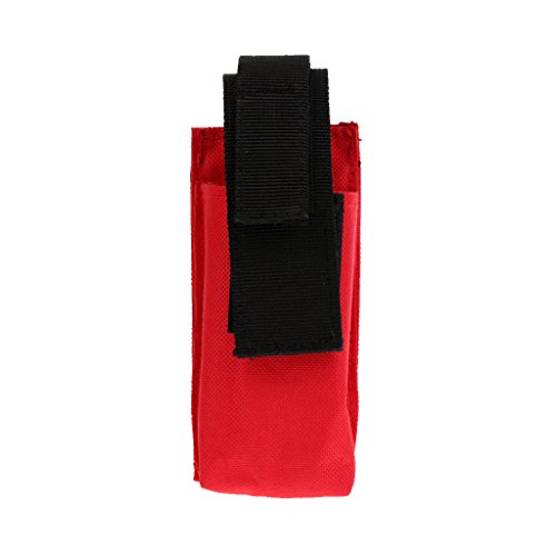 Easnea Tourniquet-Tasche aus Nylon, tragbar, mit Molle-Gurt, Rot von Easnea