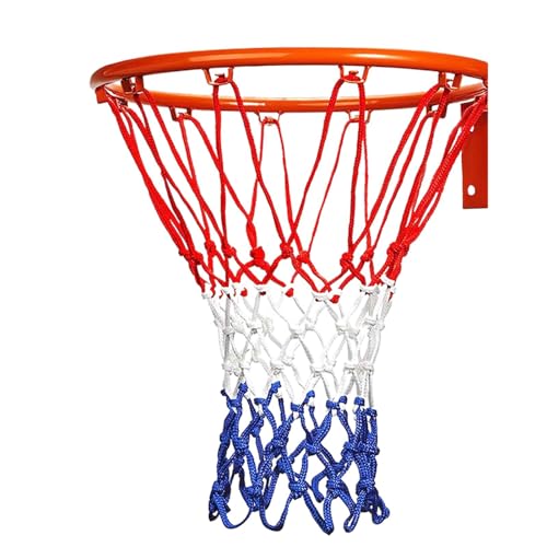 Eastuy Basketballnetz für Korb,Basketballnetz,Leichtes Ersatz-Standard-Basketballnetz aus Nylon - Robustes Basketball-Spielnetz für Kinder und Erwachsene im Innen- und Außenbereich für Sportunterricht von Eastuy