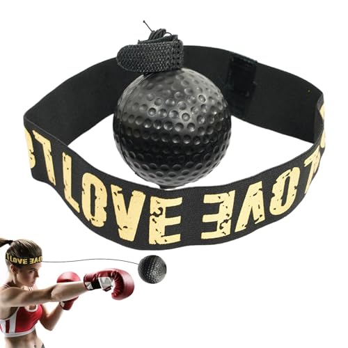 Eastuy Boxer-Reflexball, Boxtrainingsball,Boxtraining-Stirnband für Erwachsene | Krafttrainingsgeräte, Reflexbälle für Innenhöfe, Parks, Wohnzimmer, Schlafzimmer, Fitnessstudio von Eastuy