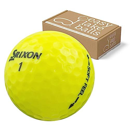 25 SRIXON Soft Feel GELB LAKEBALLS/GOLFBÄLLE - QUALITÄT AAAA von Easy Lakeballs