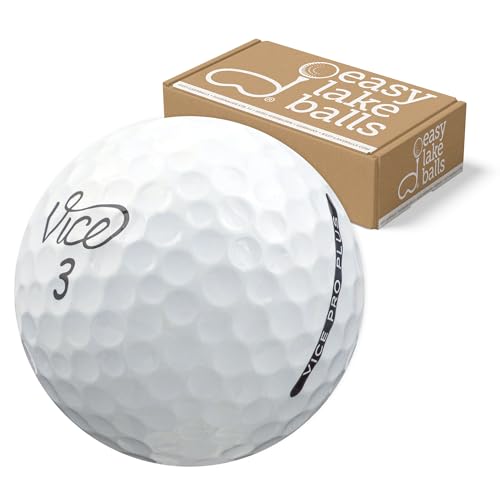 50 VICE PRO Plus LAKEBALLS/GOLFBÄLLE - QUALITÄT AAA/AA - IM NETZBEUTEL von Easy Lakeballs