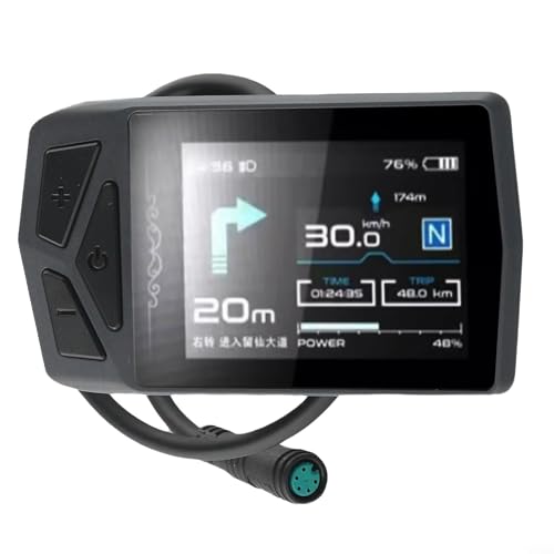 LCD-Display für Elektrofahrräder, kompatibel mit 0102 G340 M510 G510 M620 EB02 Display mit Bluetooth-Navigation (CAN) von EasyByMall