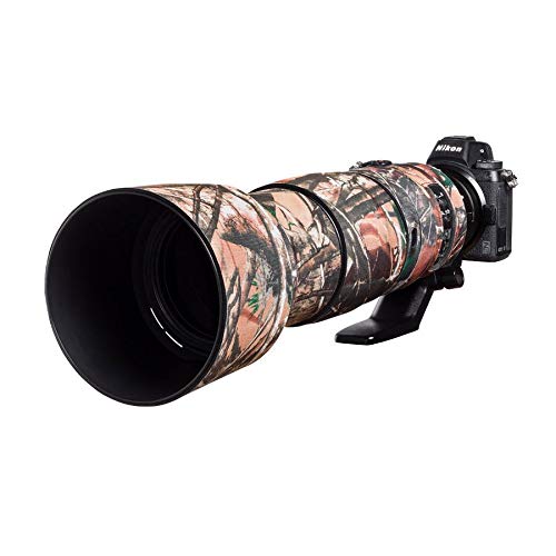 easyCover - Lens Oak - Objektivschutz - Schutz für Ihr Kameraobjektiv - Nikon 200-500mm f/5.6 VR - Wald Camouflage von easyCover