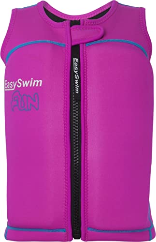 EasySwim - UV-Schwimmweste für Kinder - Fun - Rosa - Größe S: 13-17kg (Brustumfang max. 52 cm, Länge der Schwimmweste 37 cm)… von EasySwim