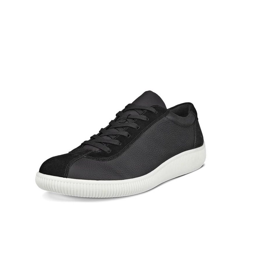 Ecco Soft Zero (ECCO-Leder) schwarz Herren Sneaker von Ecco