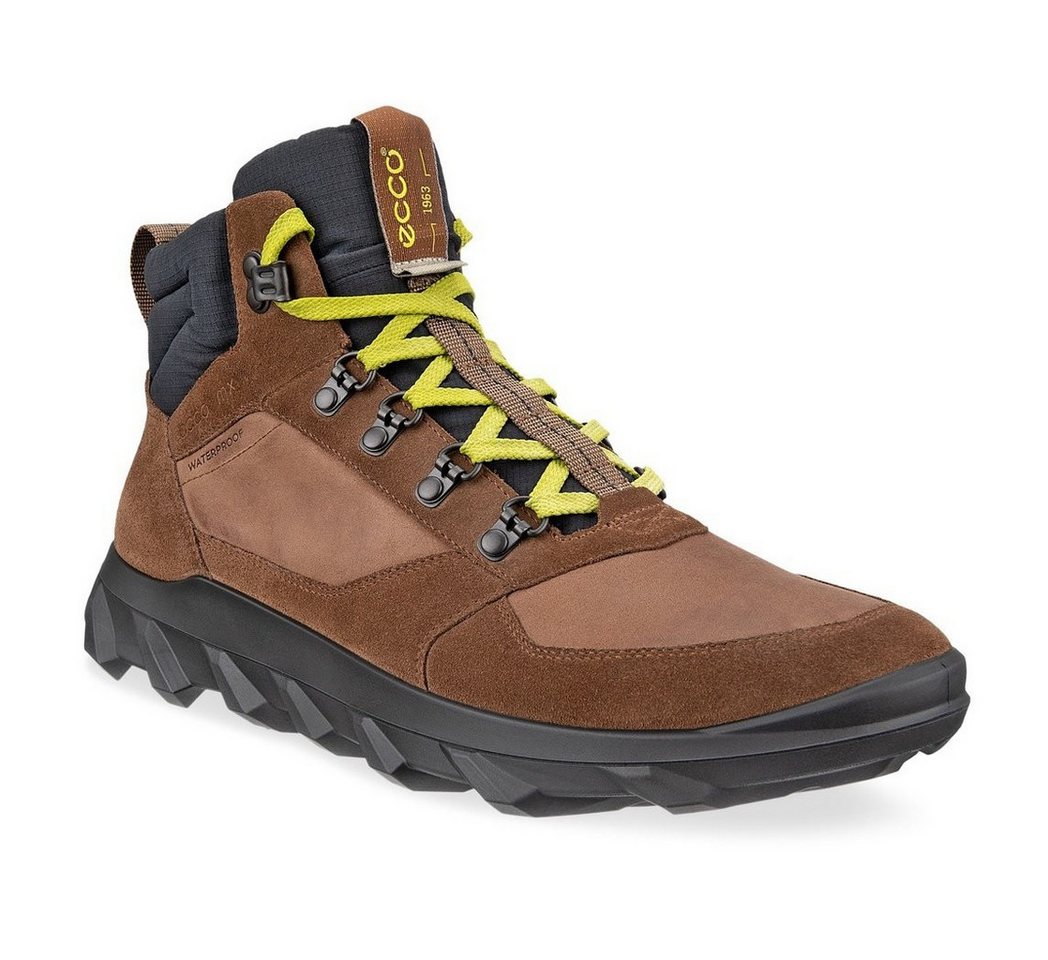 Ecco Wanderschuhe MX Mid WP (Veloursleder, wasserdicht) braun/schwarz Sneaker von Ecco