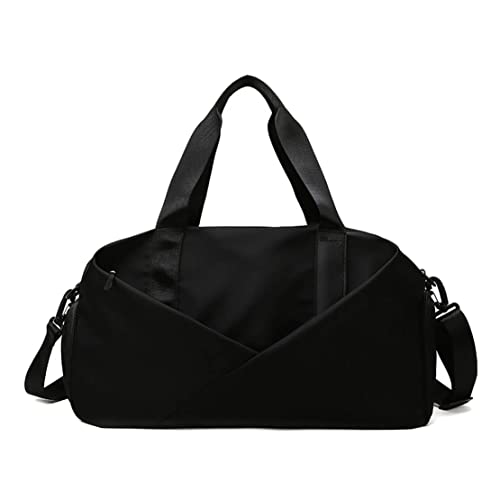 Echwave Sport Turntasche Tasche in für Damen Trocken-/Nass Getrennte Sport Tasche mit Schuh Fach 35L wasserdichte Tasche Schwarz von Echwave