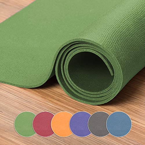 XXL Yogamatte in verschiedenen Farben + Größen, schadstofffreie Yogamatte in grün, besonders groß und breit, OEKO-Tex 100 zertifiziert und rutschfest von Eco Krabbelmatte