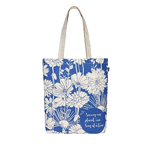 Eco Right Borsa Stoffa Shopper, Canvas Tote Bag, Borsa Donna, Borsa tote Tracolla organico cotone e tela con manici stampa, Borsa shopper riutilizzabile ecocompatibile lavabile von Eco Right