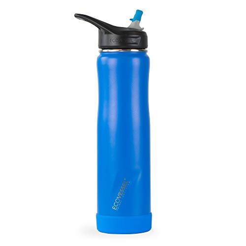EcoVessel's Summit-24oz (709 ml) vakuumisolierte Trinkflasche, Hudson Blue, 24 oz von EcoVessel