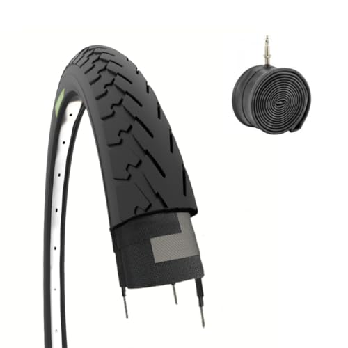 1 Reifen 700 x 32 1 5/8 1/4 (32-622) + schwarze Reifen aus Gummi für Fahrrad City-Bike von Ecovelò