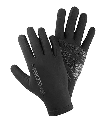 Edea E-Handschuhe PRO, mit Shadow-Logo, Eislaufen, Polyester, Schwarze Farbe, Größe: S von Edea