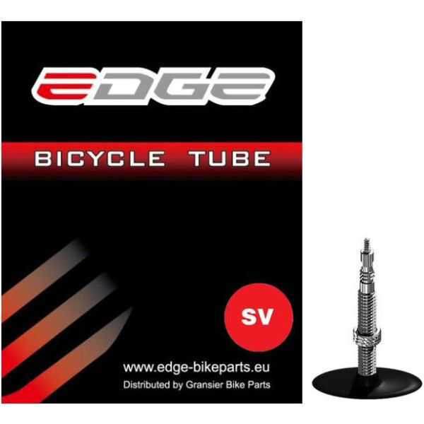 Edge Fahrradschlauch 28x1/8->3/8 für 28 Zoll SV 40mm schwarz von Edge