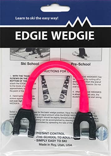 Edgie Wedgie - The Original Kids Ski Tip Connector (Pink) von Edgie Wedgie