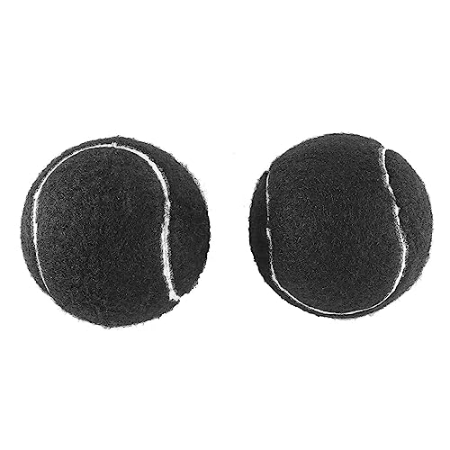 Edsdeyet 2 Stück vorgeschnittener Tennisball für Möbelbeine und Bodenschutz, strapazierfähige, langlebige Filz-Pad-Abdeckung, Schwarz von Edsdeyet