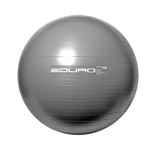 Eduro Gymnastikball Fitnessball Sitzball Bürostuhl Ball Pumpe Sportball (75cm grau) von Eduro