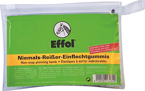 Effol – non-snap Pferd Mähne Flechtbänder farblos X 400 Pack von Effol
