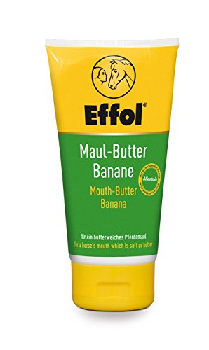 Effol Maul Butter | Maulbutter Effol 150 ml für ein entspanntes Reiten mit Bananengeschmack steigert die Gebiss Akzeptanz von Effol