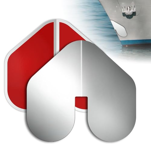Eighosee 2 Stück Edelstahl-Bugschutz für Boote, Bootsbugschutz mit Selbstklebendem Bootskielschutz zum Schutz Von Bootsschiffen von Eighosee
