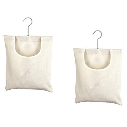 Eighosee 2 Wäscheklammer-Taschen für verschiedene Größen, Haken können aufgehängt und einfach aufgehängt werden, zusätzliche Öffnung von Eighosee