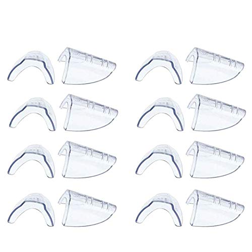 Eighosee 8 Paar Schutzbrillen-Seite, transparente Seite für Schutzbrillen, passend für Brillen (M-L) von Eighosee
