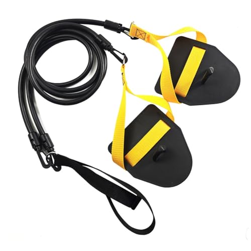 Eighosee Professionelles Schwimmtrainer Widerstand Seil Händepaddelfreies Simulationstraining Erwachsene Kinder Gelbe 20 Pfund von Eighosee