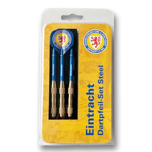 Eintracht Braunschweig Dart Dartpfeil-Set Steel, bestehend aus 3 Dartpfeilen, 3 Flights von Eintracht Braunschweig