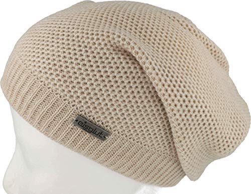 Eisglut Damen Zinal Mütze, beige Mel, M 57-58cm von Eisglut