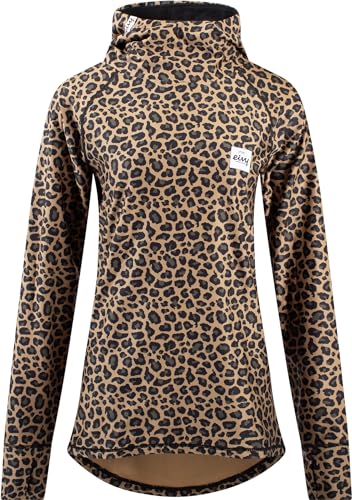 Eivy Damen Icecold Hood Top Yoga Shirt, Leopard, M EU von Eivy