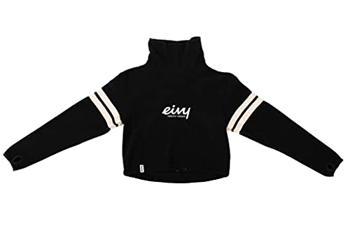 Eivy Damen Peg Cropped Fleece Pullover Team Black von Eivy