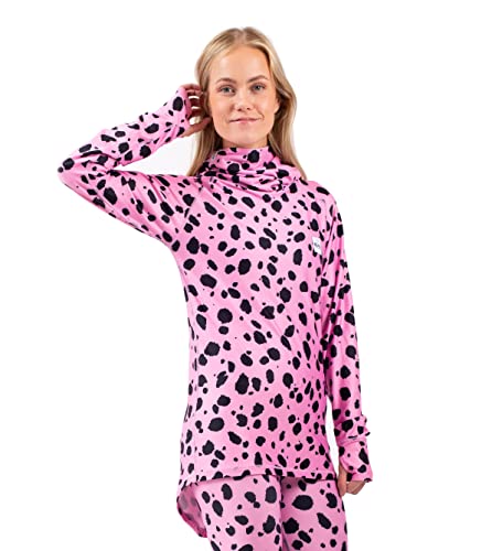 Eivy Damen Icecold Gaiter Top Yoga Shirt, Pink Cheetah, XS EU von Eivy