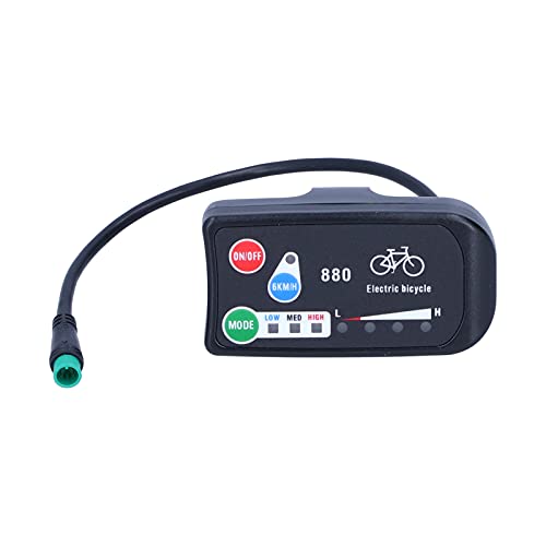 Ejoyous Elektrisches Fahrrad Display, wasserdichte LED Elektrofahrrad Display für KT-LED880 Display E-Bike 36V 48V Display Meter E-Bike-Zubehör von Ejoyous