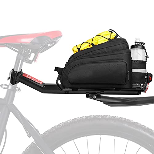 Mountainbike Gepäckträger, Fahrrad Gepäckträger Fahrrad-Gepäckträger aus Aluminiumlegierung Schwerer und langlebiger hinterer Fahrradträger Fahrradsitzgepäckträger Für Fahrradschaft unter 32 mm von Ejoyous