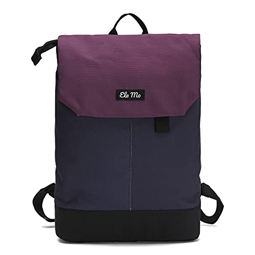 Ela Mo Rucksack Damen - Daypack schön u. durchdacht - Laptop Rucksäcke für Frauen - Anti Diebstahl Tasche für Schule, Uni, Business (Berry) von Ela Mo
