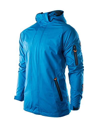 Elbrus Herren Messyn Light Jacket, Brillant Blue/Blue Wing Teal/Neon Orange, XL von Elbrus