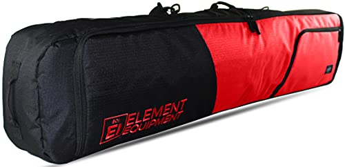 Element Equipment Deluxe gepolsterte Snowboardtasche – Premium High End Reisetasche rot Ripstop 165 von Element Equipment