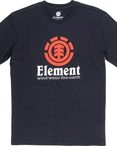 Element Herren Vertical-T-Shirt, Flint Black, S von Element