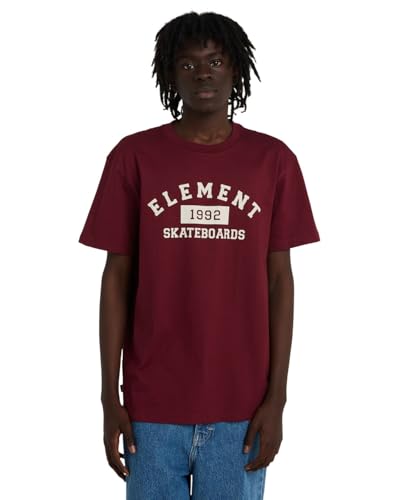 Element Home Team SS T-Shirt, kurzärmelig, für Herren, Rot von Element