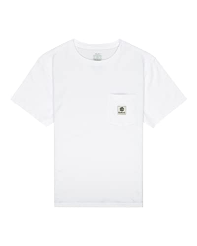 Element Basic - Taschen-T-Shirt - Jungs 8-16 - L/14 - Weiss von Element