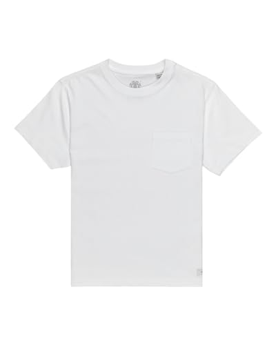 Element Basic - Taschen-T-Shirt - Jungs 8-16 - S/10 - Weiss von Element